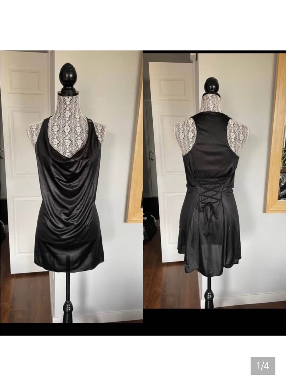 Vintage Y2K Made in Italy Miss Sixty Draping Dress. Small